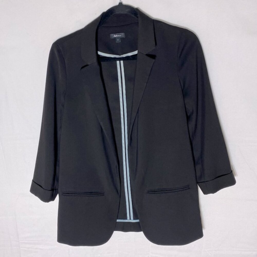 Reitmans Black Blazer with Light Trim